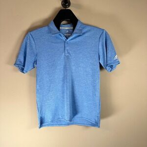 Adidas Golf Polo Shirt‎ Mens Medium Blue Athletic Lightweight Golfing